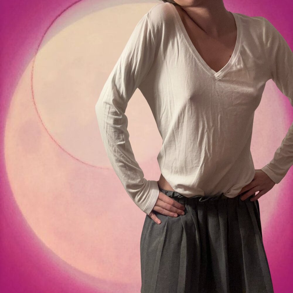 Plain white Women's Long Sleeve